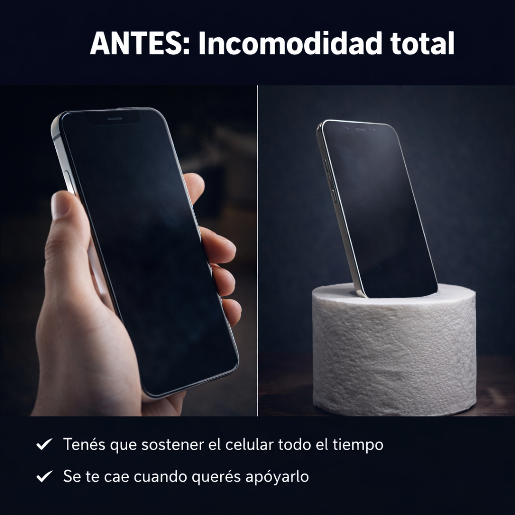 ANTES: Incomodidad